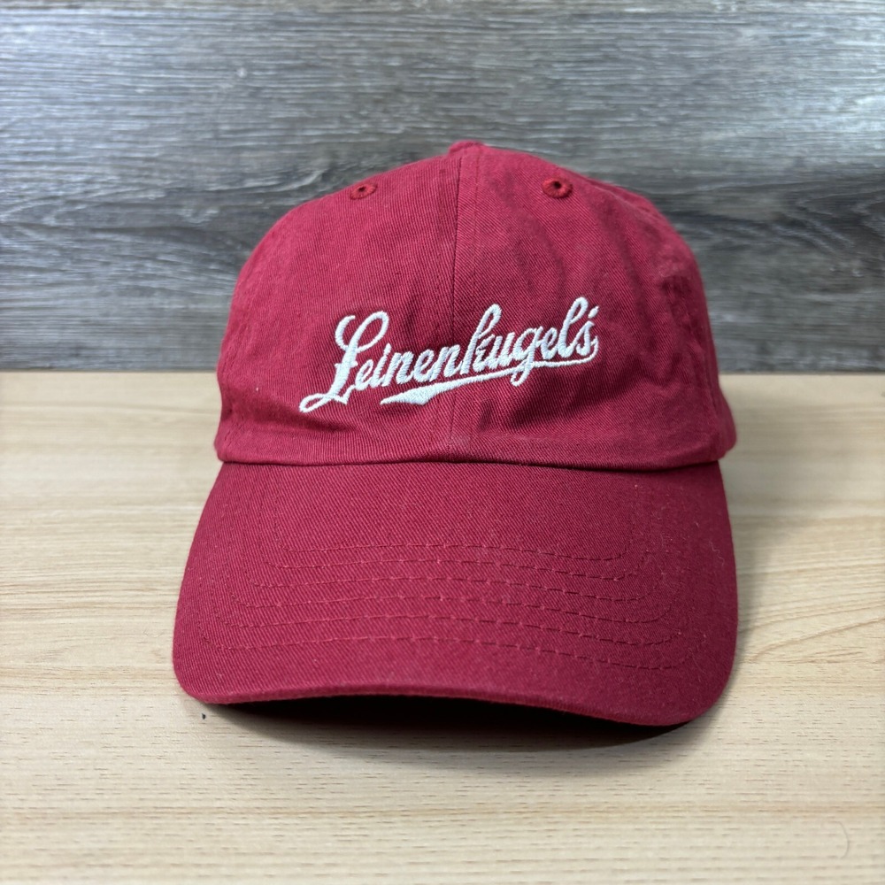 Leinenkugels Hat Cap Strap Back Red Beer Brewing Adjustable